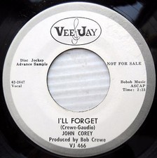 John Corey CD Promo Vee Jay 45