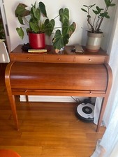 Ribaltina scrittoio  legno con apertura a serranda 