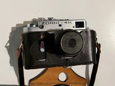Fotocamera vintage Zorki 4K + obiettivo Nhayctap 50 3.5/5.0 e custodia originale