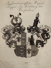 Stemma incisione rame 1794 per