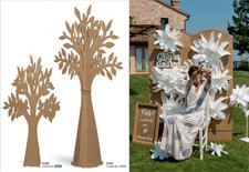 ALBERO DECORATIVO IN CARTONE CM 200 MADE IN ITALY TABLEAU MARIAGE E VETRINE