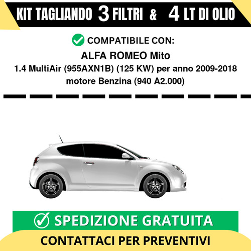 Tagliando per alfa romeo - romeo, mito