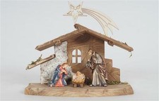 Presepe completo in legno con