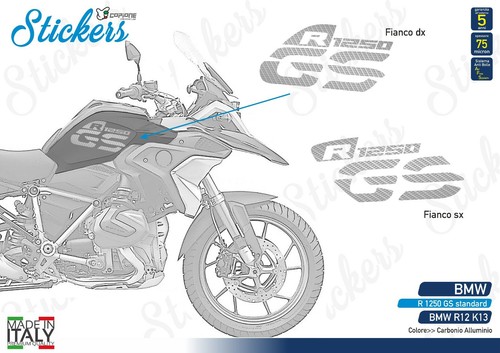Adesivi fianco serbatoio moto - adesivi,