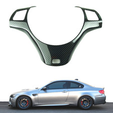 COVER RIVESTIMENTO CARBONIO LOOK VOLANTE BMW SERIE 3 E90 E91 E92 E93 MSPORT