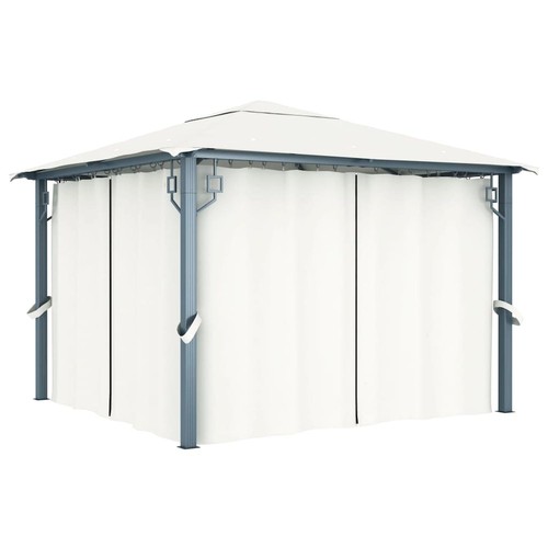 Gazebo with curtain - with,