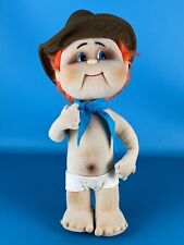 Bambola Pupazzo Bambino Con Fiocchetto E Cappello Panno Lenci Anni ‘50 Torino