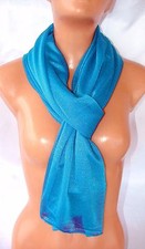 Glitter SCIARPA FOULARD uomo,donna coprispalle celeste blu light