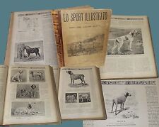 Lo Sport Illustrato Annata completa 1888 Cani da caccia Ippica Cavalli Hunt Dogs