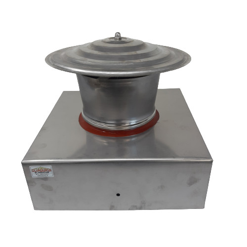 Comignolo inox base quadrata - inox,