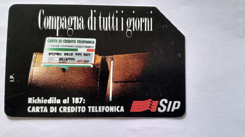 Scheda telefonica sip compagna - sip,