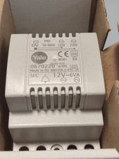 TRASFORMATORE YALE 0670220 PER ELETTRO SERRATURE SEC 12V-6VA PRI 125V 230V