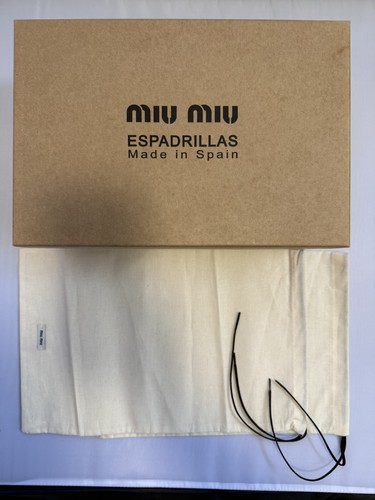 Scatola scarpe espadrillas miu - espadrillas,