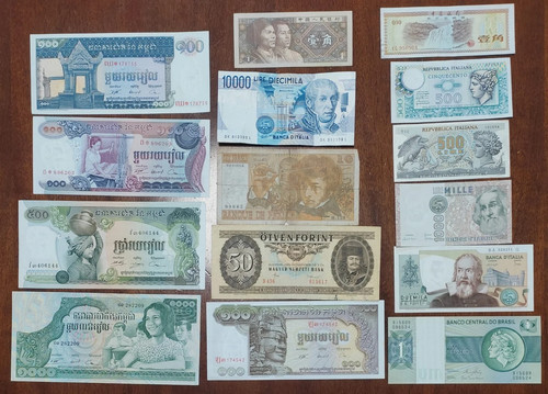 Lotto banconote mondiali da - lotto,