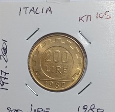 Italia 200 lire, 1980   -  km