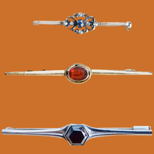 spille vintage in metallo e