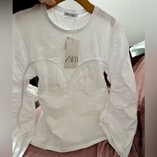 ZARA top with ruching 5644/320