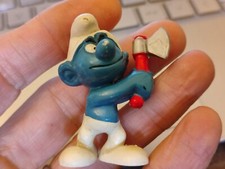 PUFFO  con accetta boscaiolo  Schleich  Peyo   VINTAGE SMURF