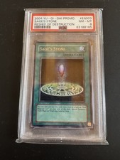 YU GI OH PSA 8 SAGE’S STONE ROD-EN003 RESHEF OF DESTRUCTION PROMO ENGLISH 2004!
