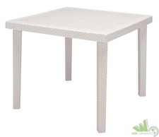 TAVOLO RESINA EFFETTO RATTAN