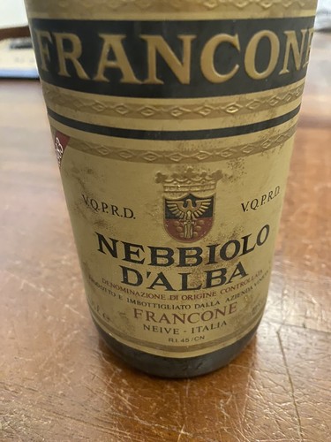 Bottiglia vino vintage - di,