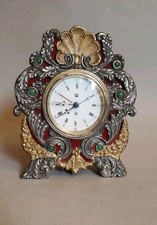 Cornice Argento con orologio