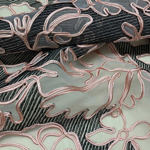 Tessuto organza ricamata - tessuto,