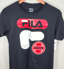 FILA Camicia Uomo Media Logo Italia Nero A50