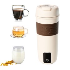 Bollitore Elettrico Portatile Tè Caffè Viaggio Bollitore Acqua Stufabile Smart Bottiglia LED