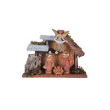 Capanna presepe con statue cm