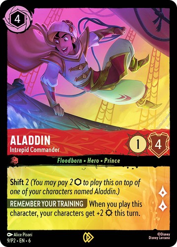 Lorcana foil aladdin - lorcana,