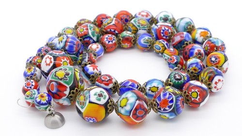 Collana perle vetro - collana,
