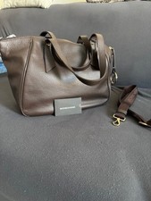 borbonese brown leather bag