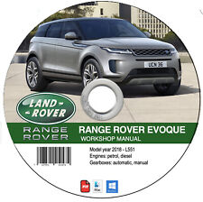 Range Rover Evoque L551 (2018-2021)  manuale officina su cd