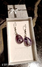 Orecchini Fatti A Mano Con Pietre Naturali E Monachelle Argento 925 Cadauno. 