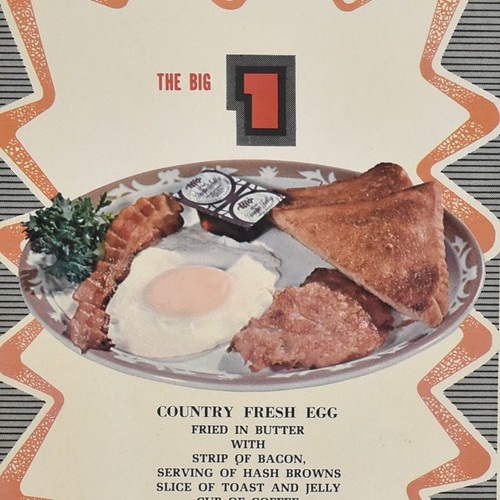 Menù colazione ristorante
