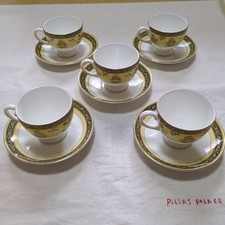 Set di 5 piattini per tazze Wedgwood India dal Giappone