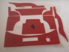 Tappeto velluto rosso cappuccio anteriore FERRARI TESTAROSSA POCHER 1/8 K51 K52 K53 K54 K59 K