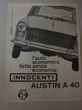 * ADVERTISING PUBBLICITA'  INNOCENTI AUSTIN A40 l'auto economica  -- 1961 ALTRE 