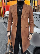 Cappotto lana scamosciata uomo