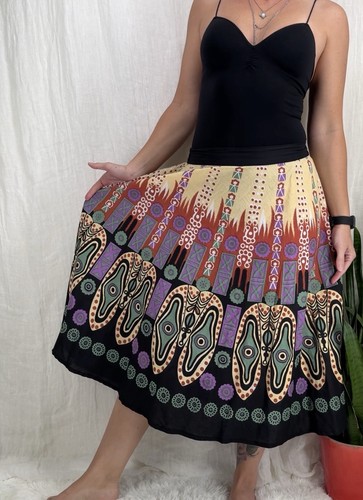 Gonna midi boho - , geometrica