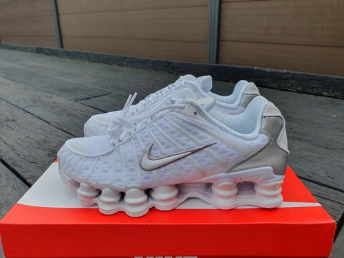 Nike shox bianco argento - shox,