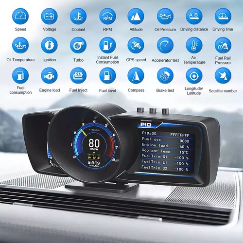 Gps tachimetro auto obd2 hud - obd2,