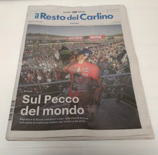 IL RESTO DEL CARLINO FERRARA 8 NOVEMBRE 2022 SUL PECCO DEL MONDO BAGNAIA DUCATI 