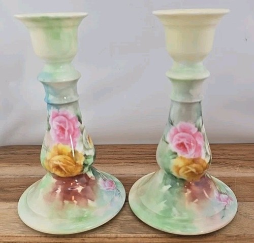 Antica coppia candelabri