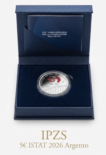 Moneta istat centenario - 5€,