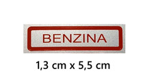 Etichetta scritta rossa