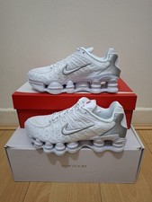 Nike Shox TL bianche UK TAGLIA