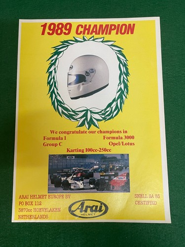 1989 champion arai helmets - 1989,