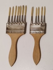 2 PENNELLI 5 E 7 DENTI (50 E 70) PER EFFETTI DECORATIVI MARMORIZZARE FINTO LEGNO